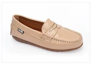 NEW VENETTINI women's matt fancy penny loafer driving mocassin in wheat shiny